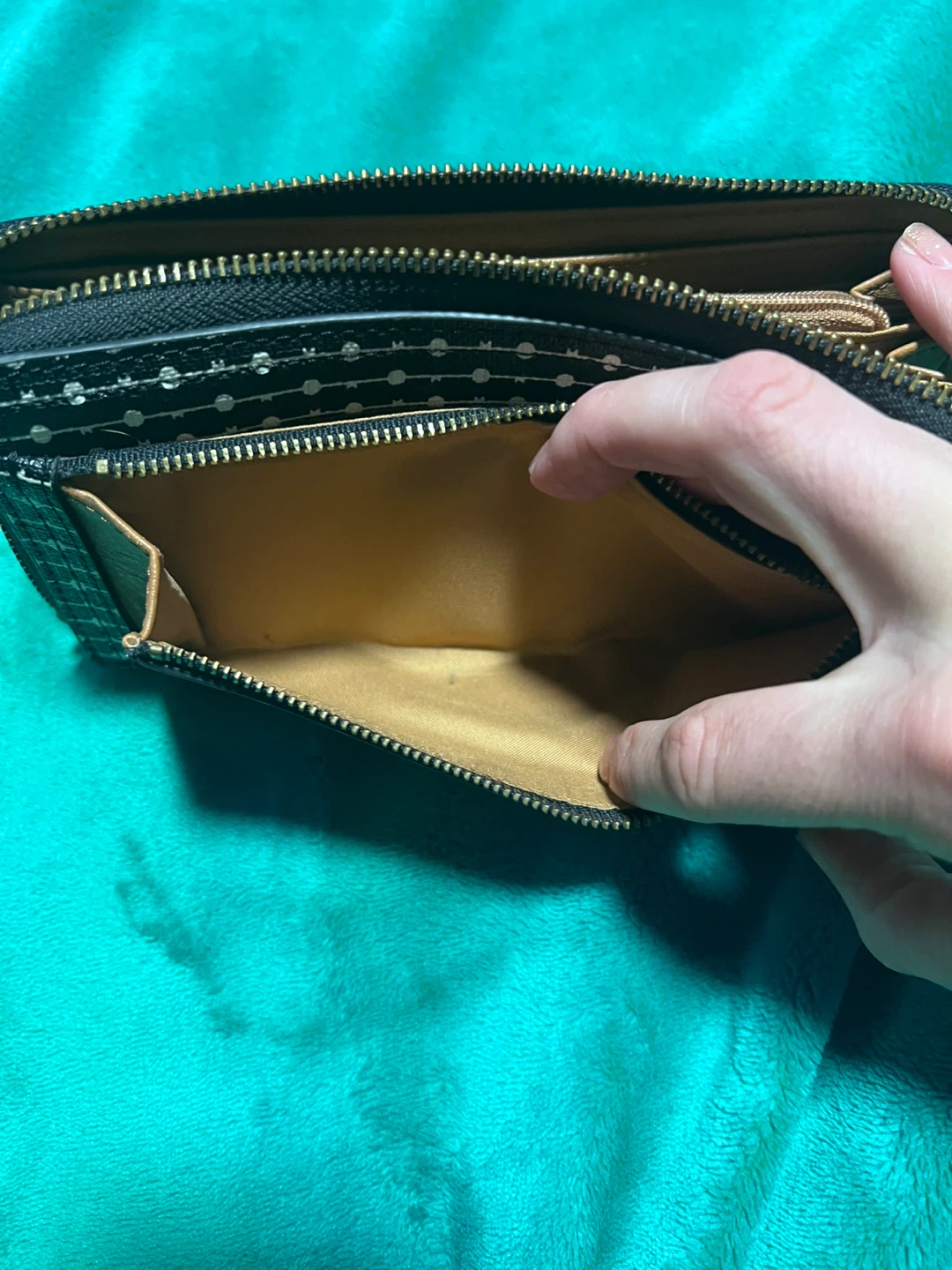 Fossil Zip Around Wallet - Black & white - photo 3