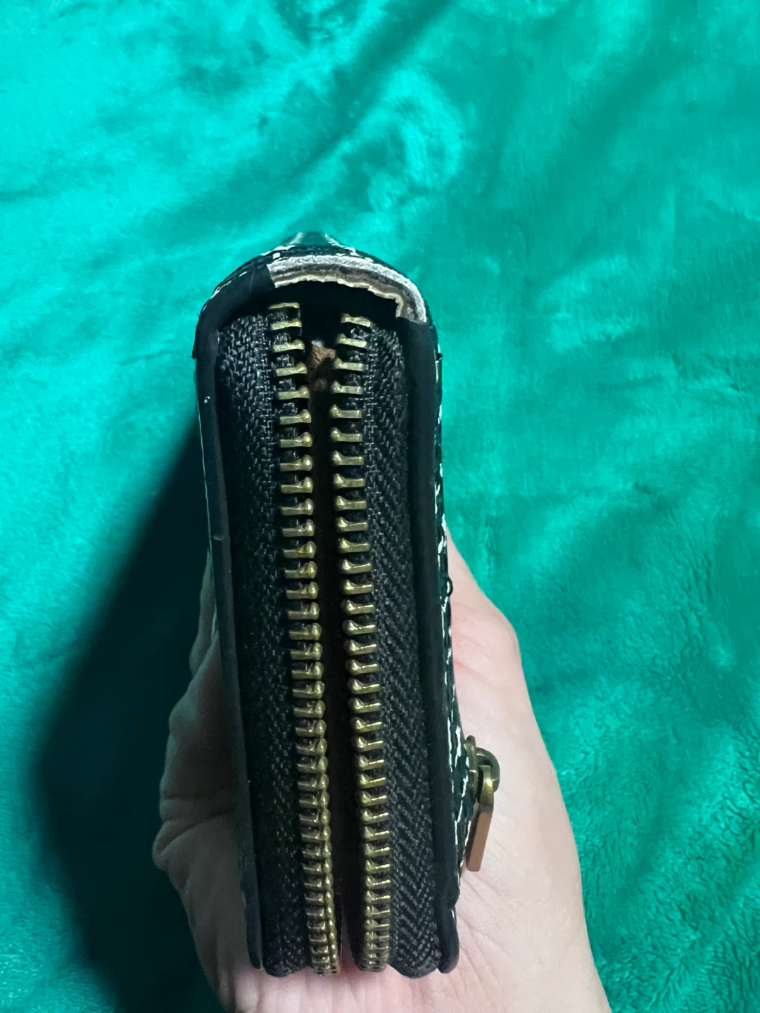 Fossil Zip Around Wallet - Black & white - photo 5