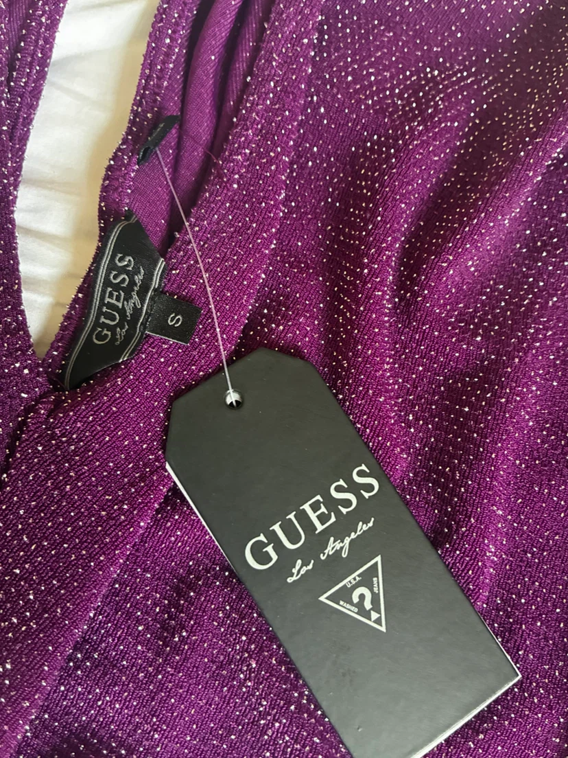 Guess Purple Sparkly Top - Size S - photo 2