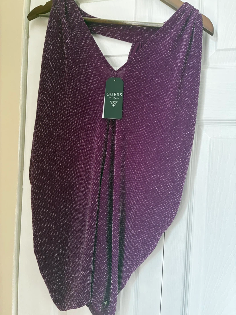 Guess Purple Sparkly Top - Size S - photo 3