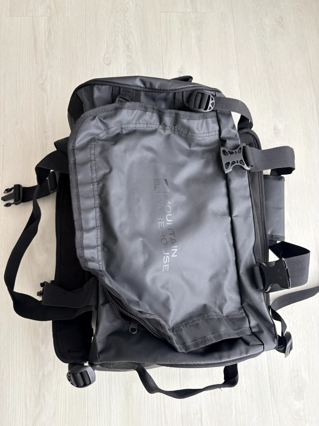 Mountain Warehouse Black Convertible Duffle Backpack