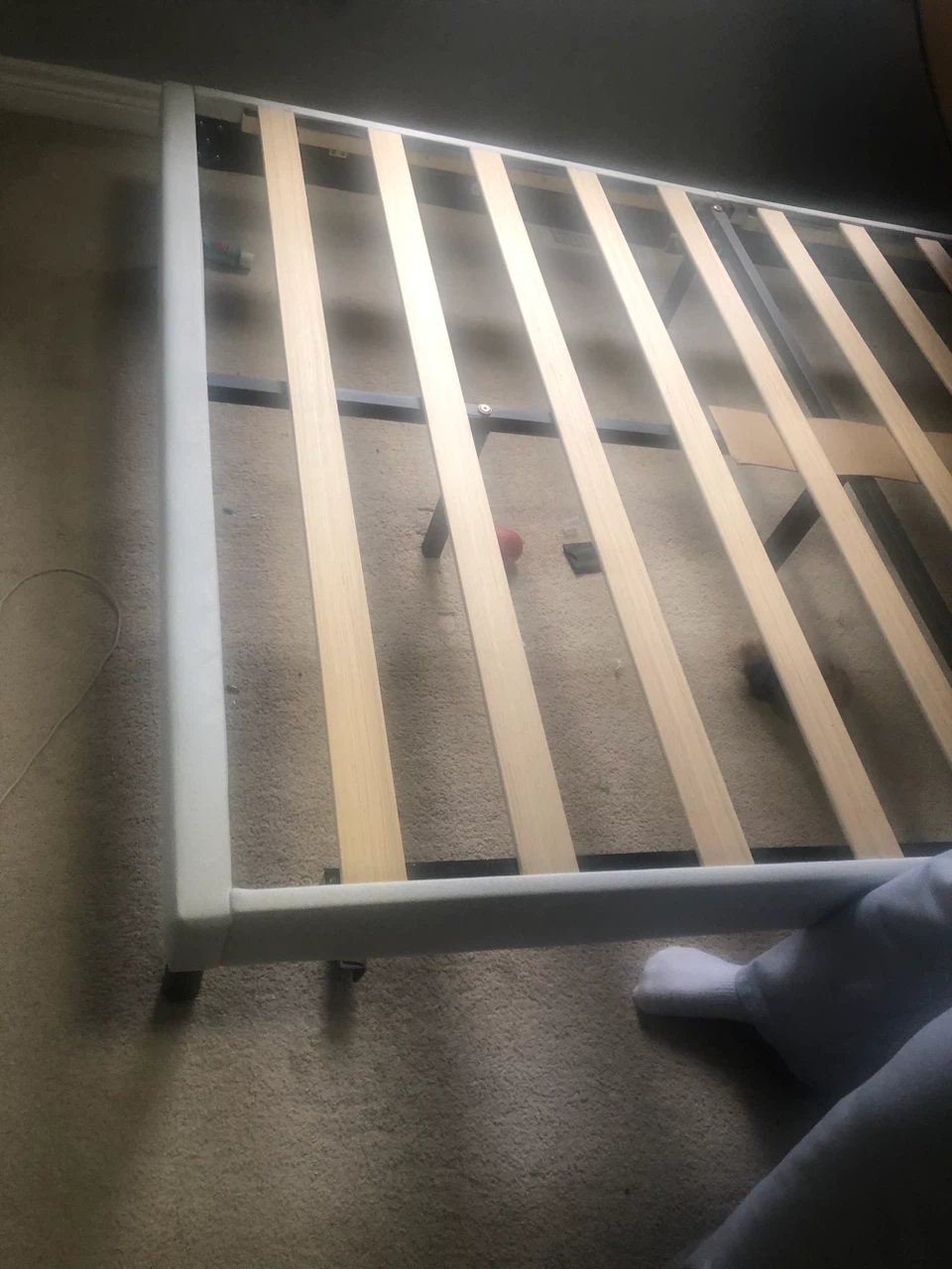 White Bed Frame with Headboard - photo 5