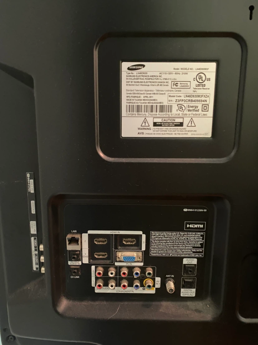 Samsung 46-inch TV w/ Rolling Stand - photo 3