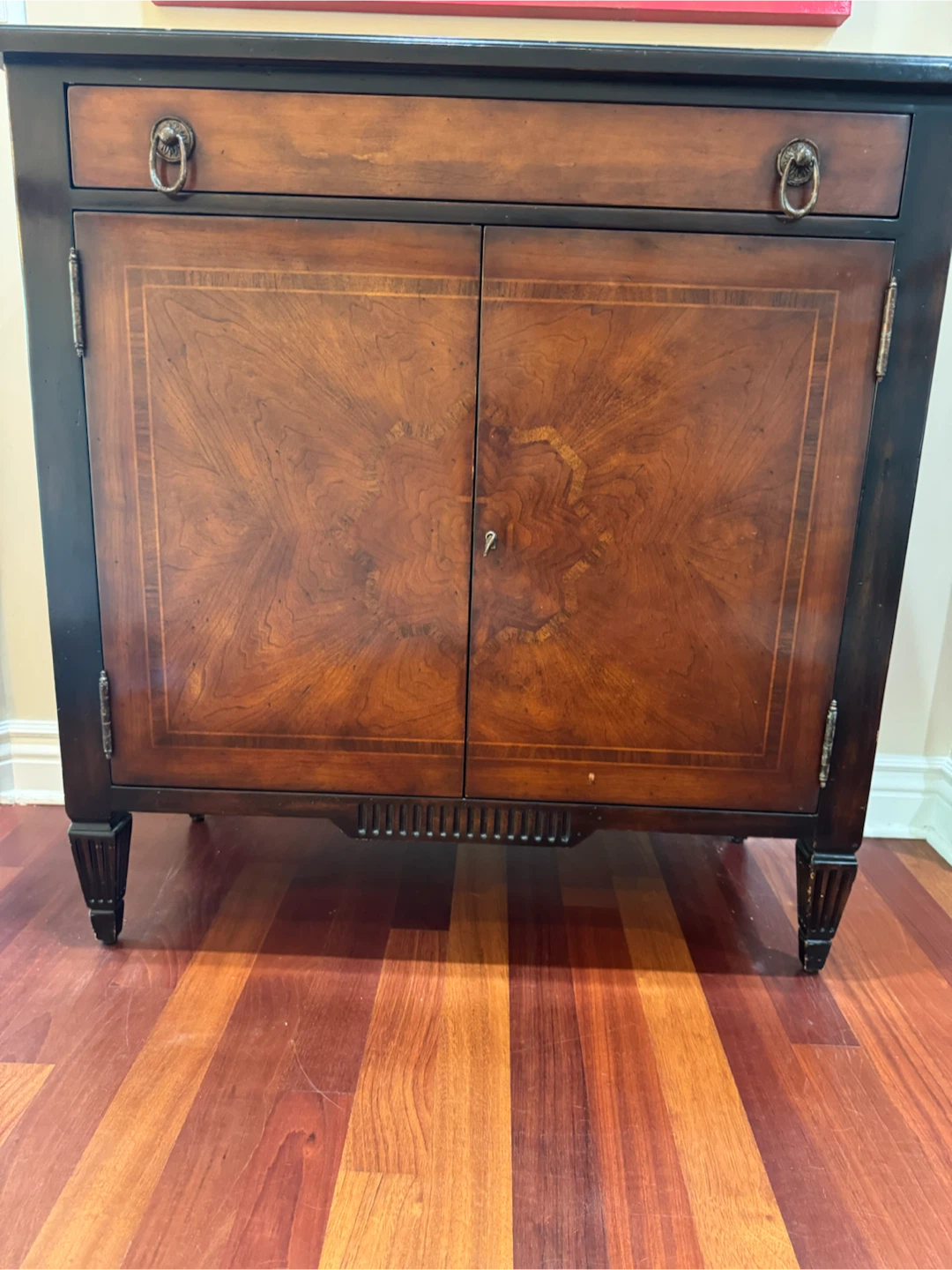 Vintage Inlay Sideboard Cabinet