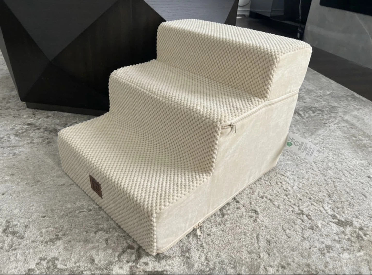 EHEYCIGA Dog Stairs for Small Dog - 3 step - beige - photo 3