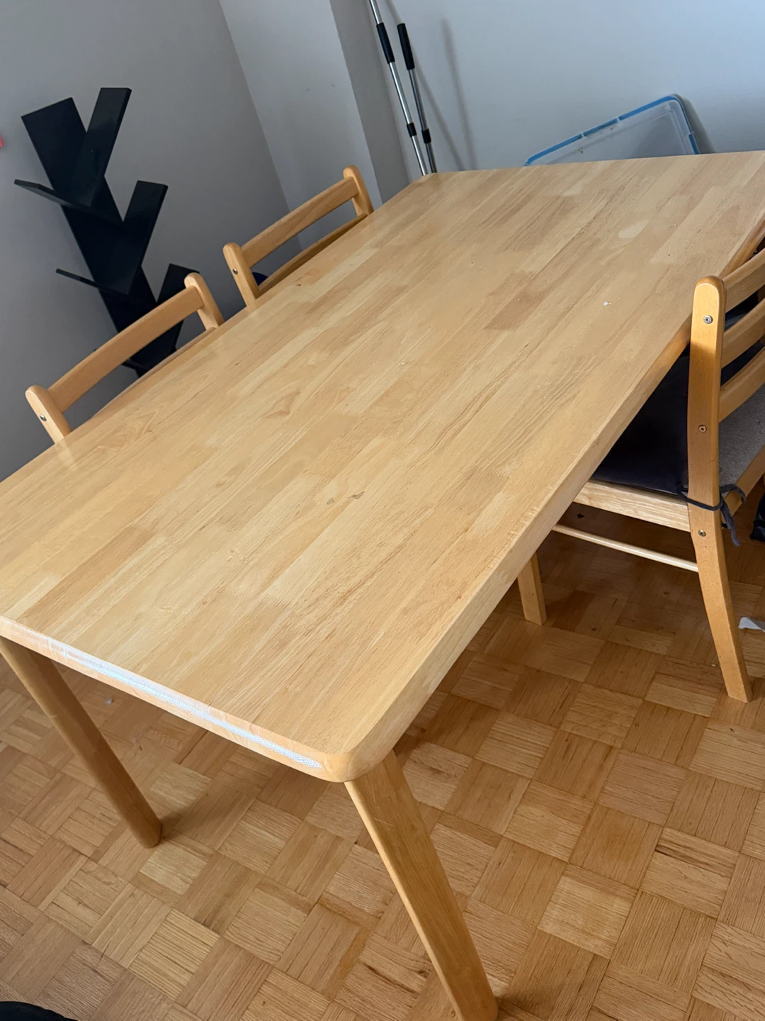 Wooden Dining Table and Chairs