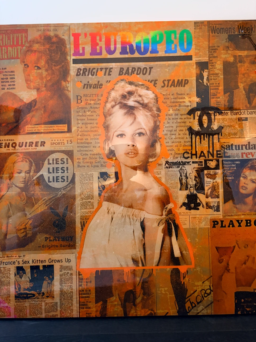 Brigitte Bardot Pop Art Canvas – 40” x 40” - photo 2