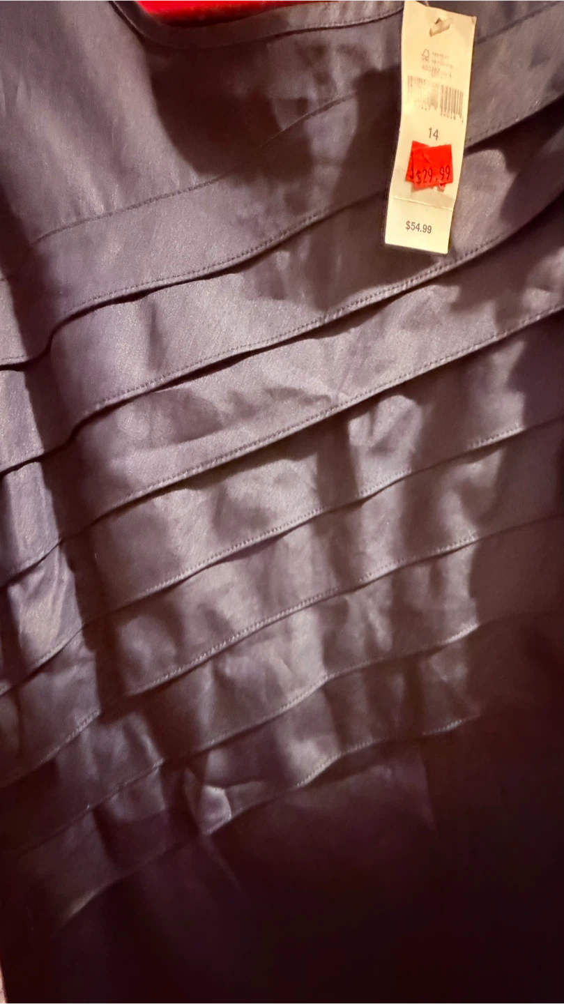 Banana Republic Navy Tiered Shell Top Size 14 - photo 2