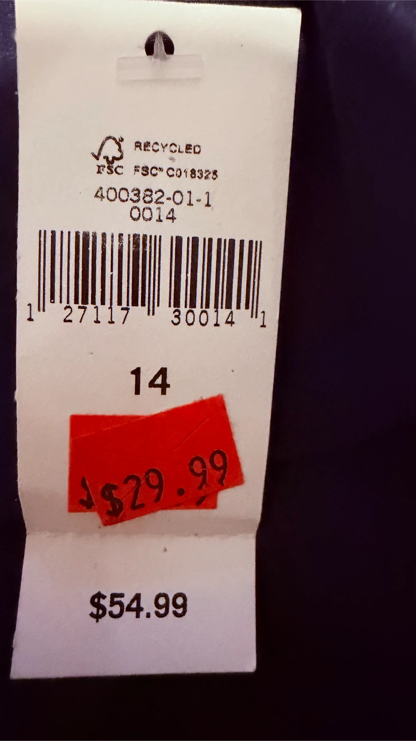Banana Republic Navy Tiered Shell Top Size 14 - photo 4