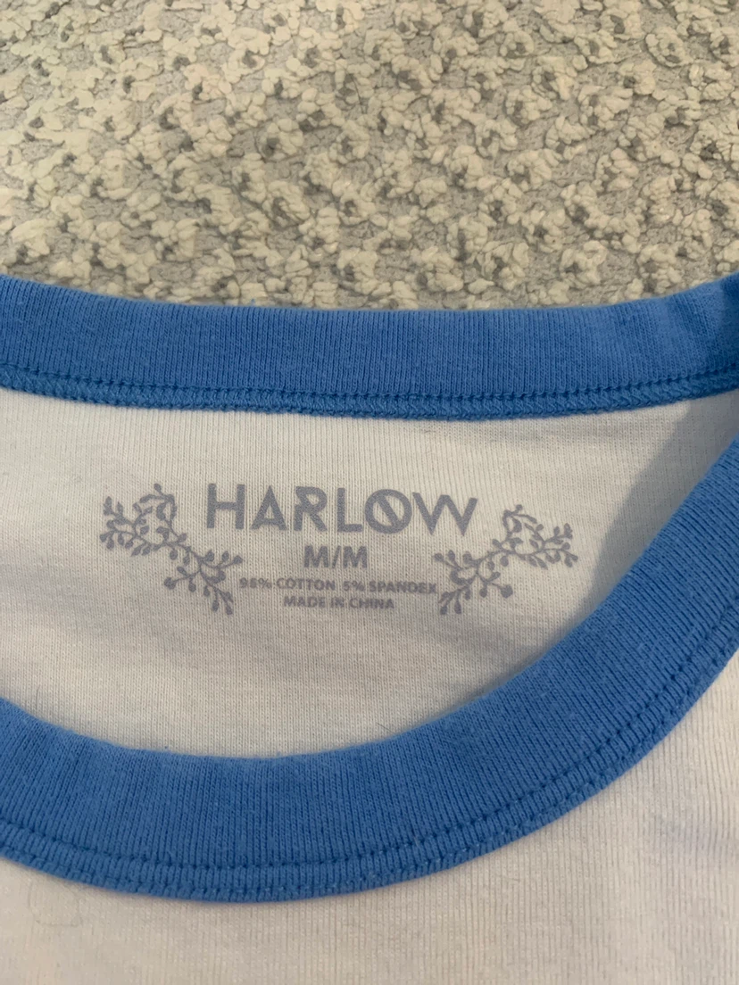 Harlow White & Blue "Don't Call Me" Graphic T-Shirt M/M - photo 2