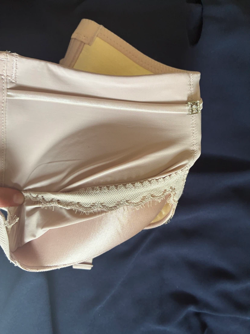 Beige Lace Trim Bra - photo 3