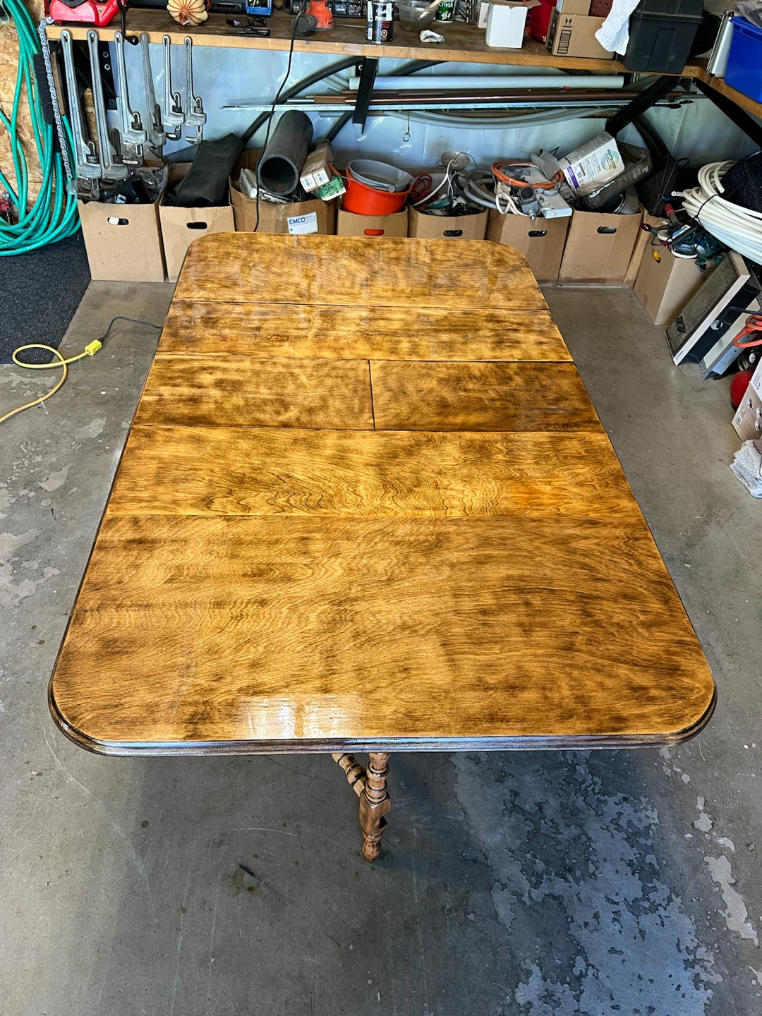Antique Drop Leaf Dining Table - photo 2