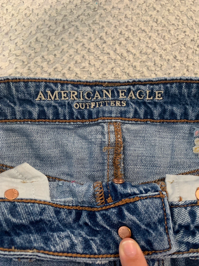 American Eagle Outfitters Embroidered Denim Skirt - photo 2