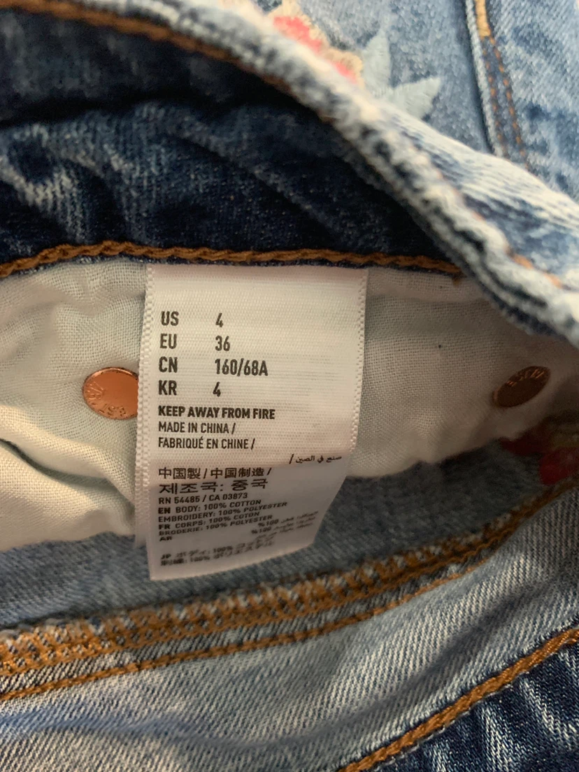 American Eagle Outfitters Embroidered Denim Skirt - photo 3