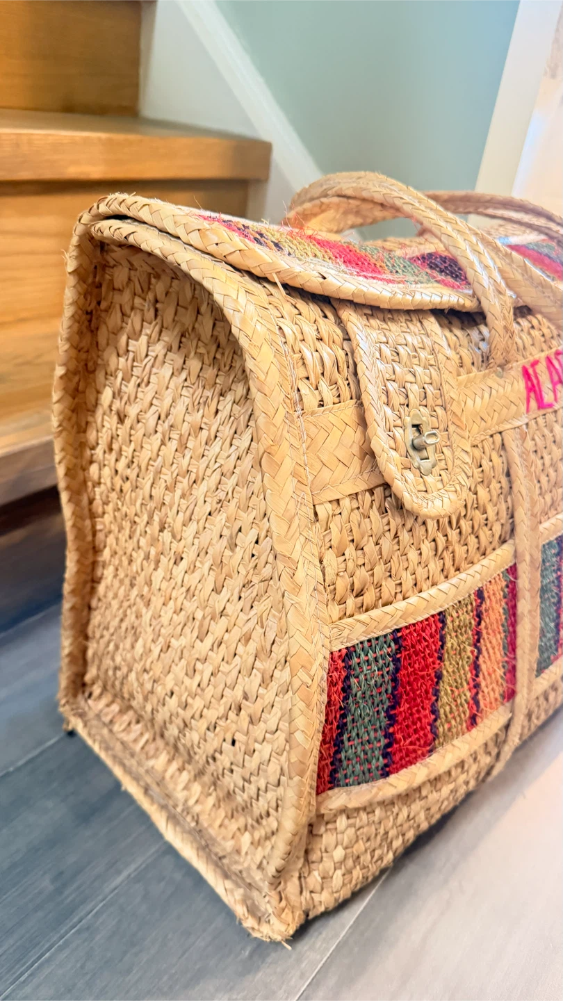 Straw Woven Duffle Bag - Acapulco - photo 5