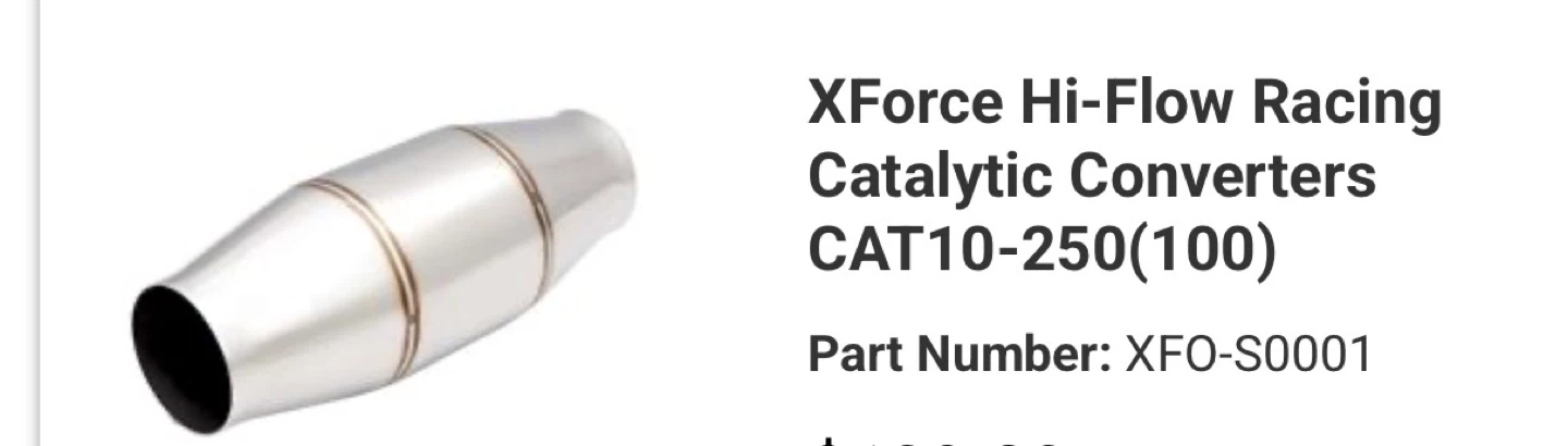 Race cats, universal , 2.5” inlet and outlet - photo 2