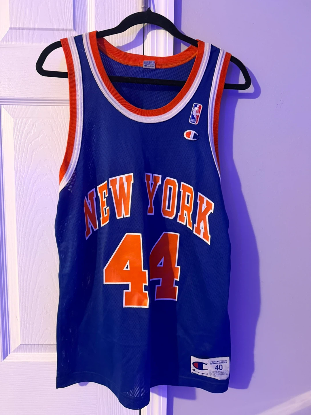 Vintage Champion New York Knicks Hubert Davis #44 NBA Jersey