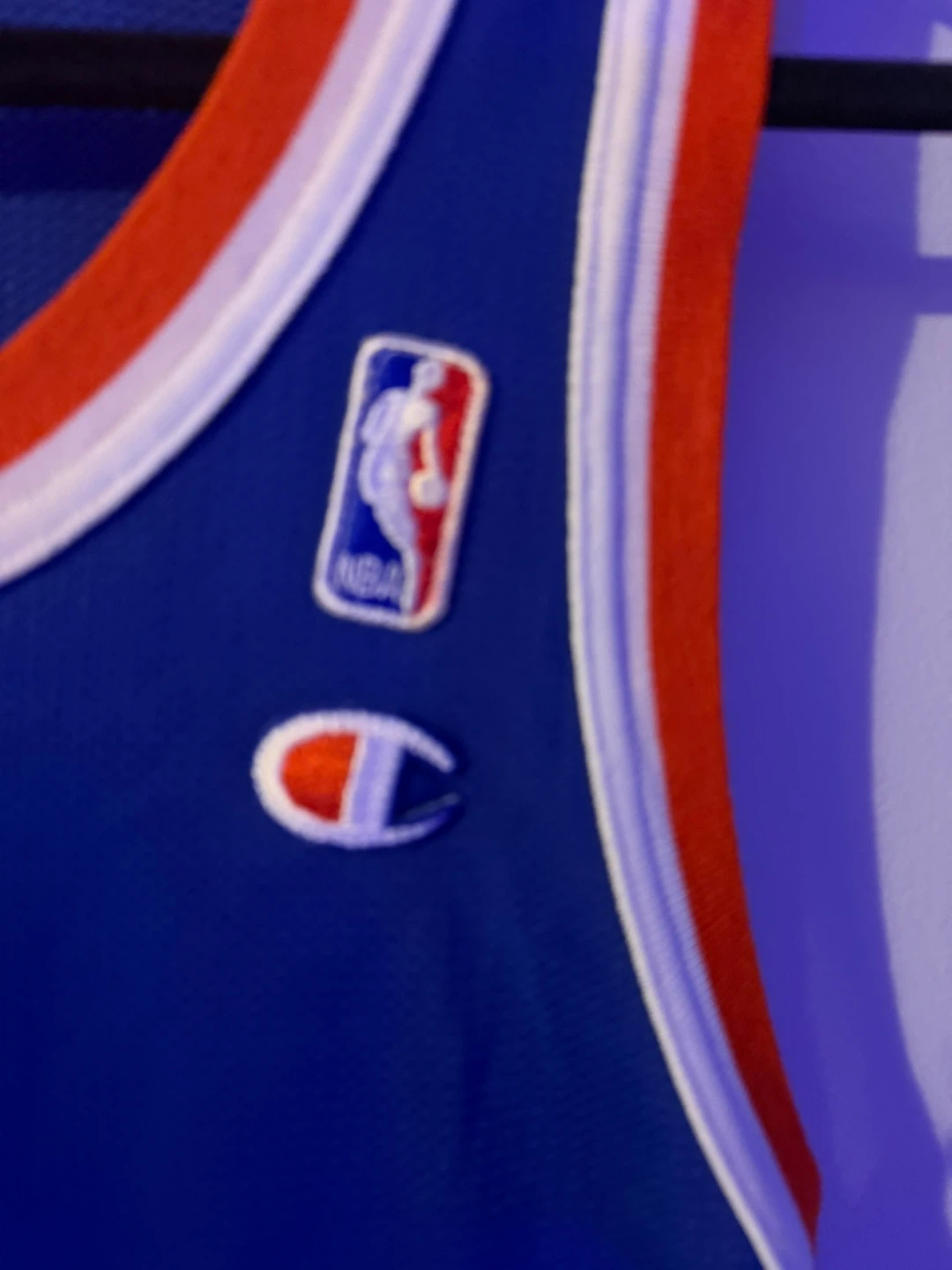 Vintage Champion New York Knicks Hubert Davis #44 NBA Jersey - photo 3
