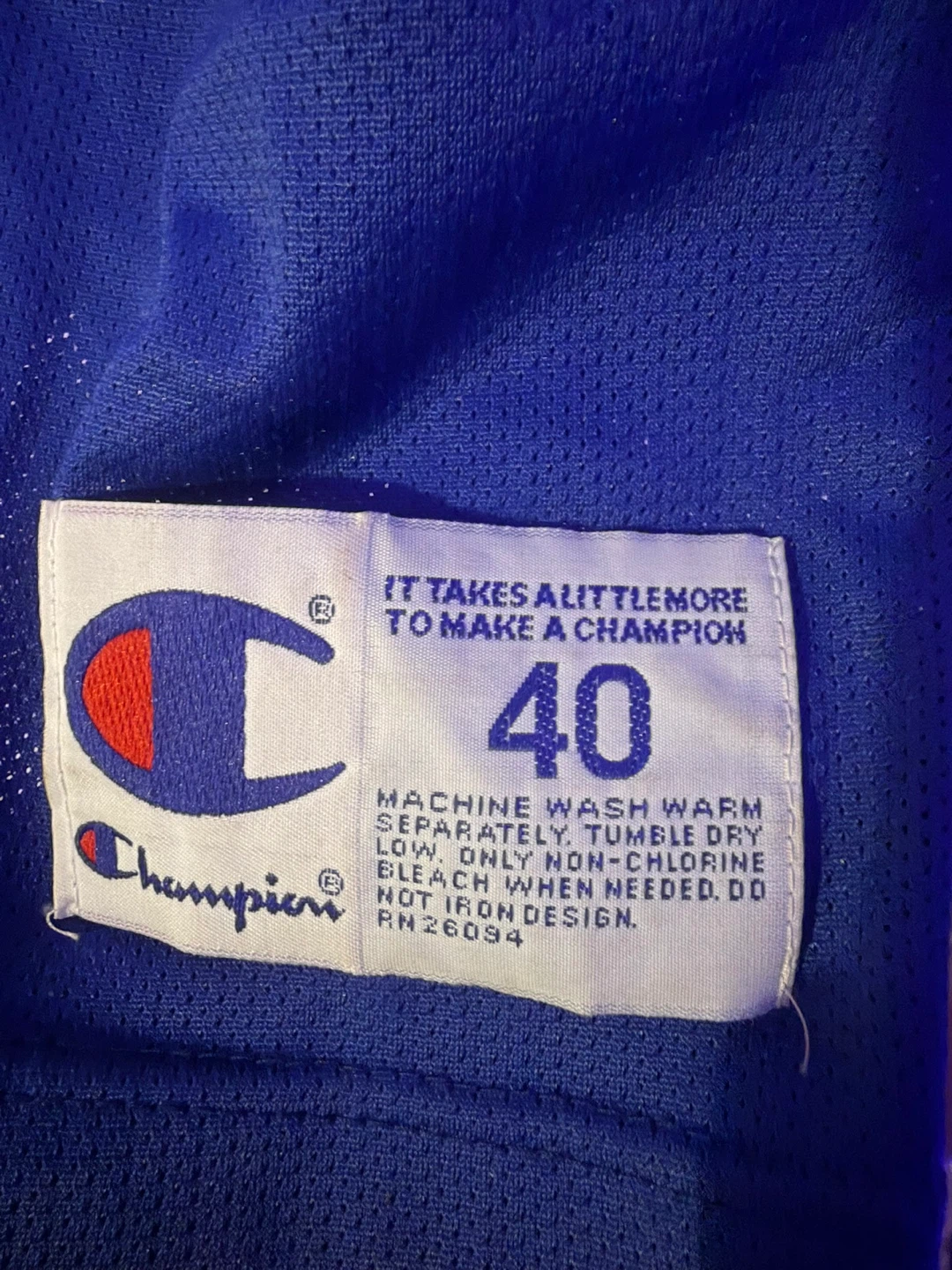 Vintage Champion New York Knicks Hubert Davis #44 NBA Jersey - photo 4