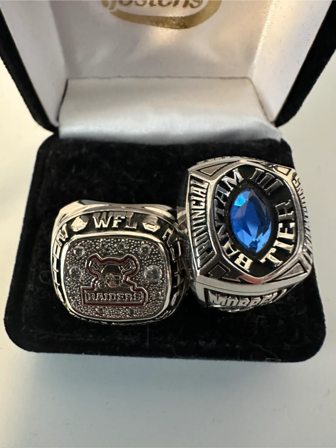 Football. Championship Rings(. Blue is sold )