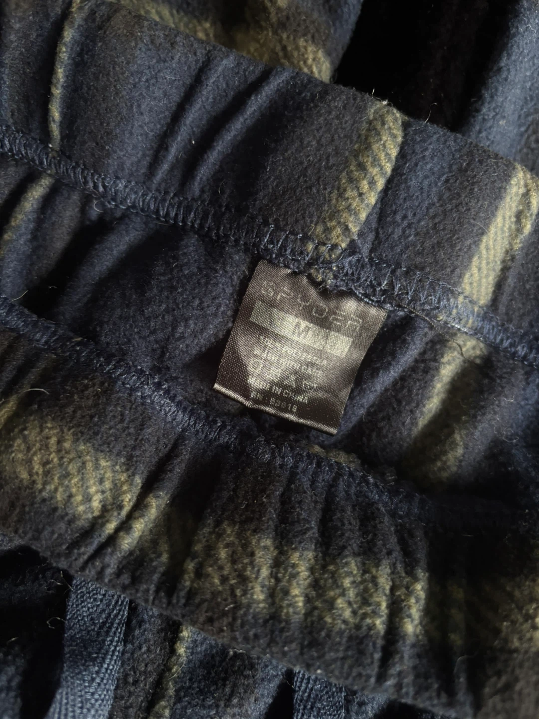 Spyder Men's Plaid Fleece Pyjama Pants Medium - photo 3
