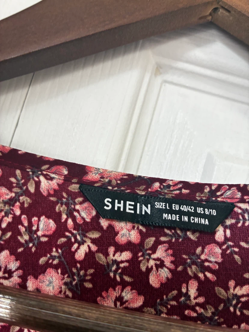 SHEIN Floral Long Sleeve Mini Dress - photo 2
