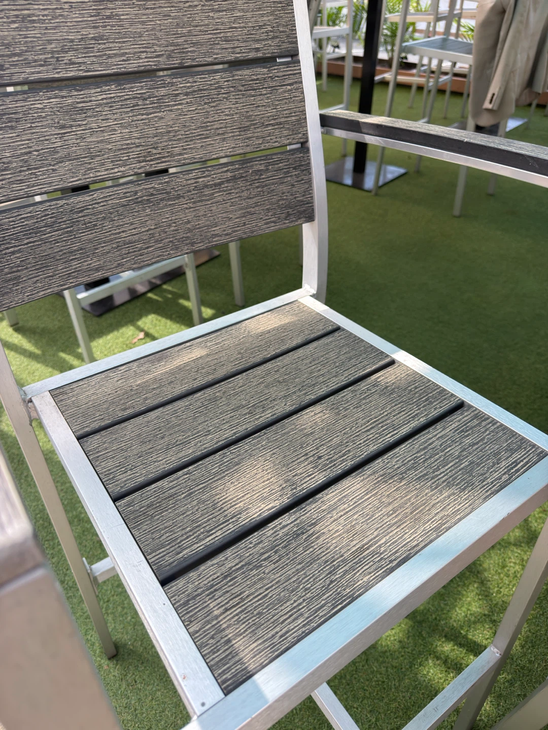Outdoor Bar Stool with Aluminum Frame - photo 2