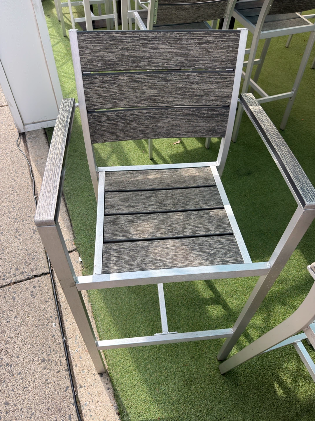 Outdoor Bar Stool with Aluminum Frame - photo 5