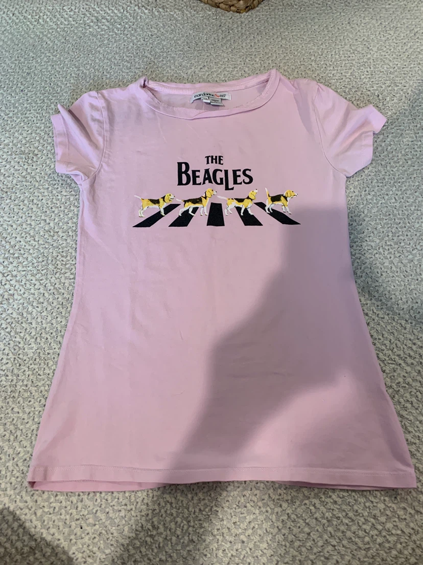 Mandarine & Co. "The Beagles" Graphic T-Shirt - Pink - XS