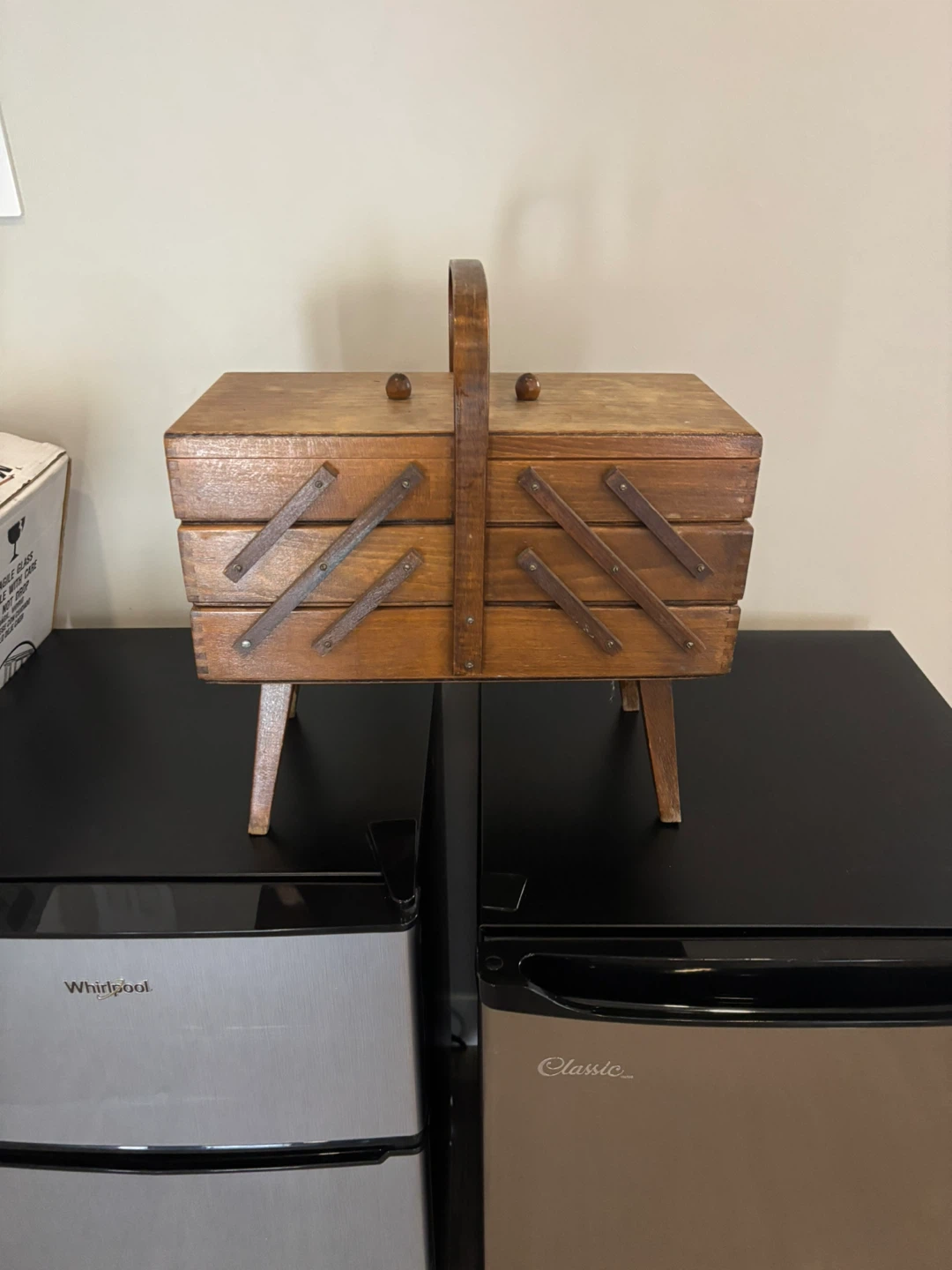Wooden Sewing Box Organizer