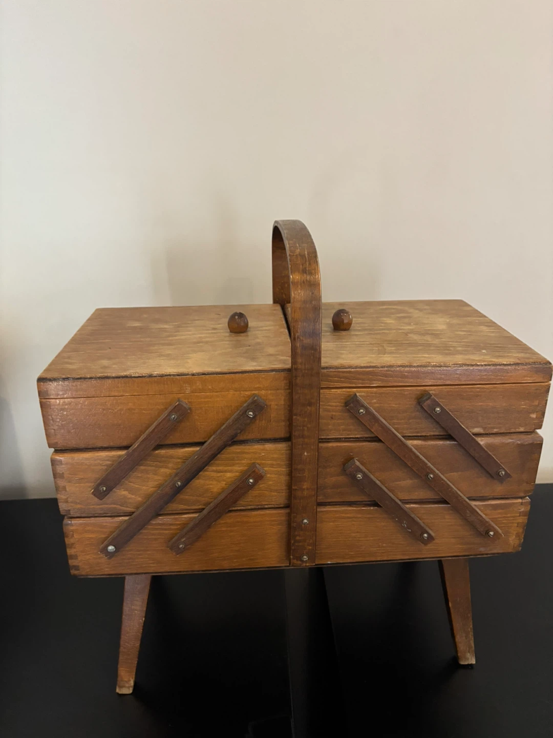 Wooden Sewing Box Organizer - photo 5