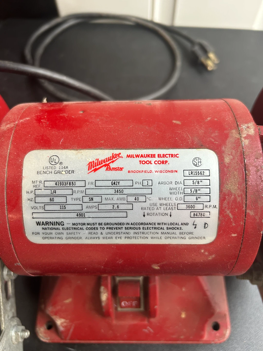 Milwaukee Bench Grinder - photo 5