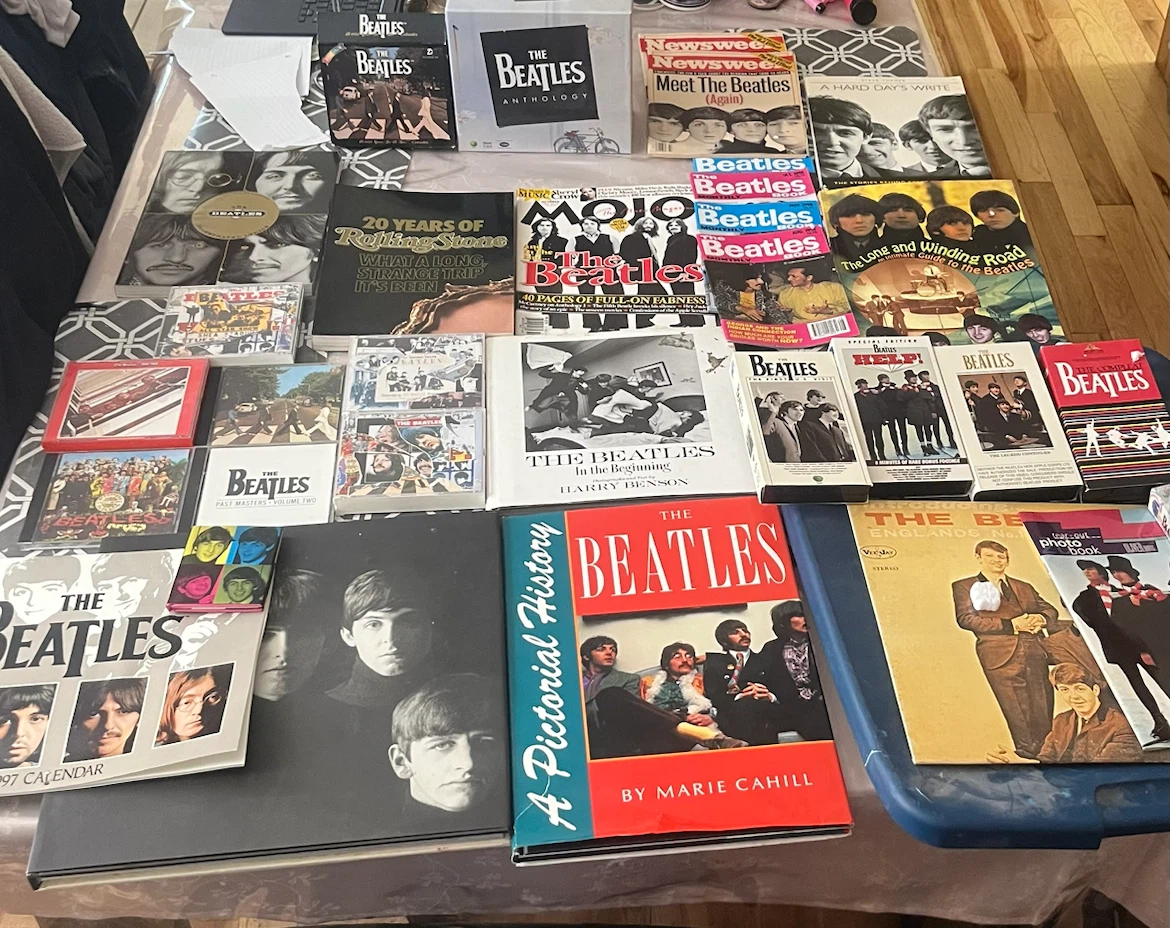 The Beatles Collection of Books, Magazines, and VHS Tapes
