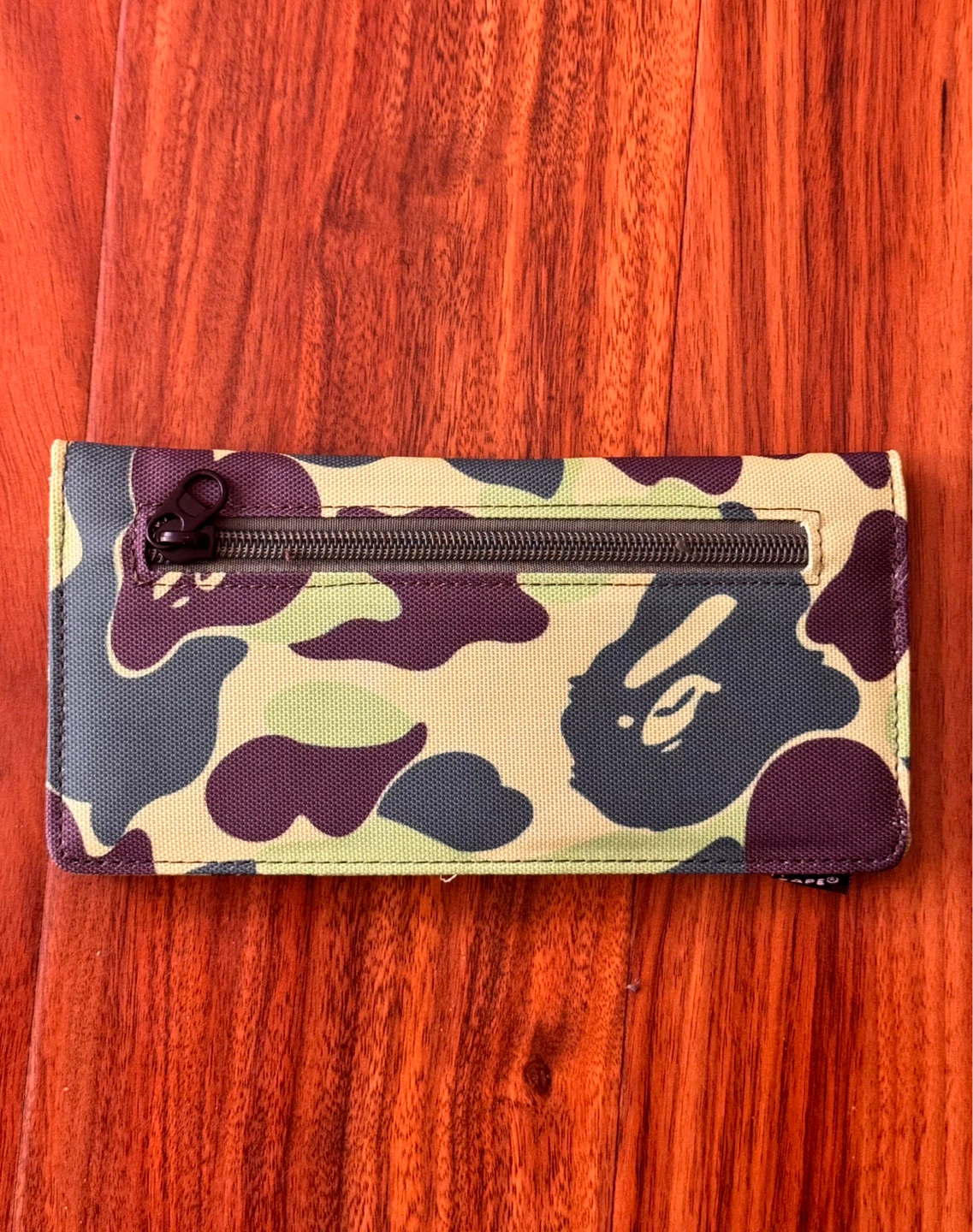 Bape Green Camo Wallet Card Holder - photo 2
