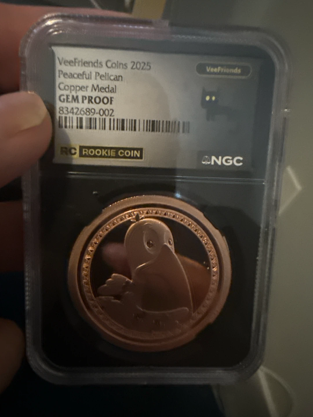 VeeFriends Peaceful Pelican Copper Medal GEM PROOF 2025
