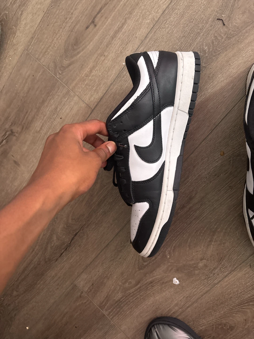 Nike Dunk Low Black White Sneakers - photo 3