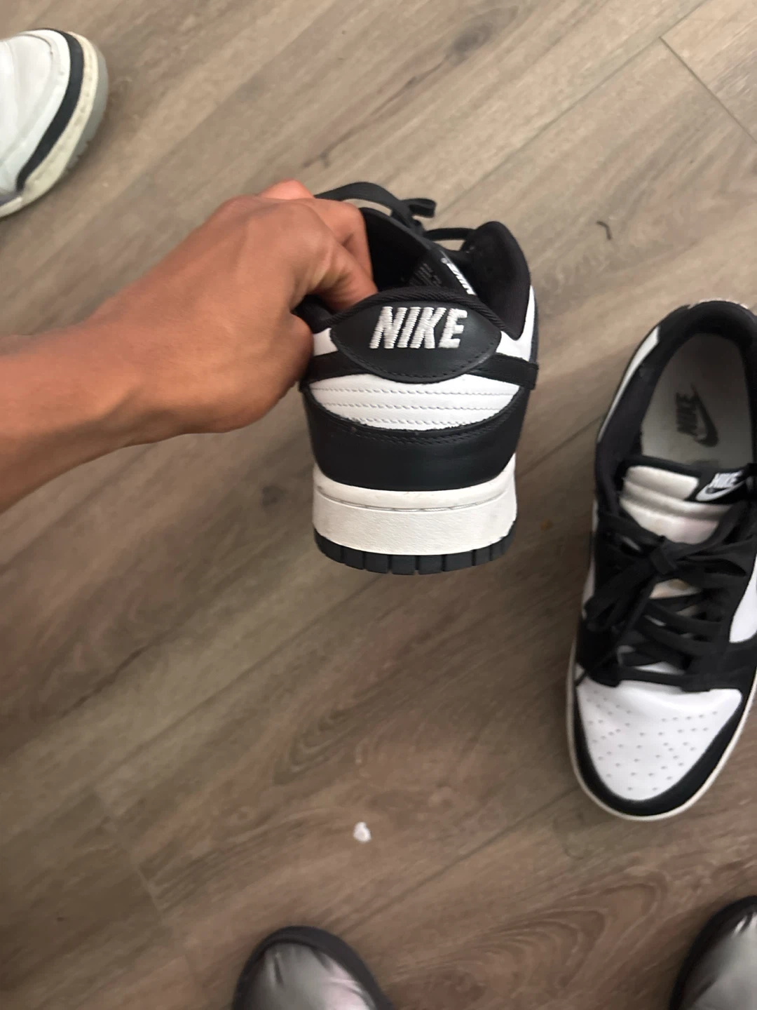Nike Dunk Low Black White Sneakers - photo 4