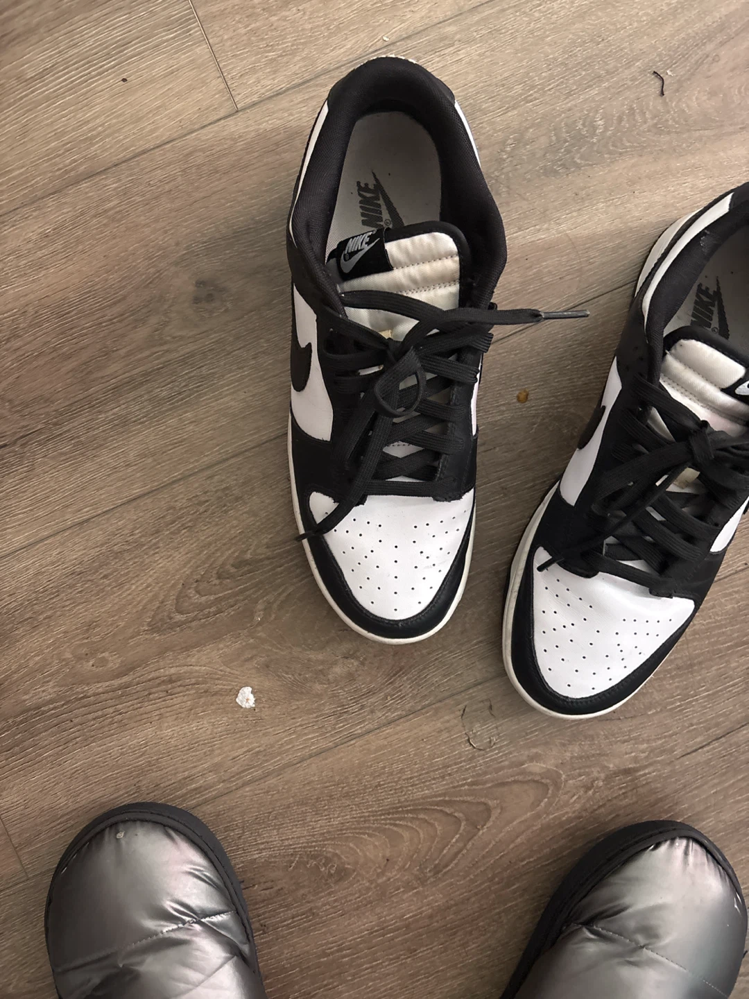 Nike Dunk Low Black White Sneakers - photo 5