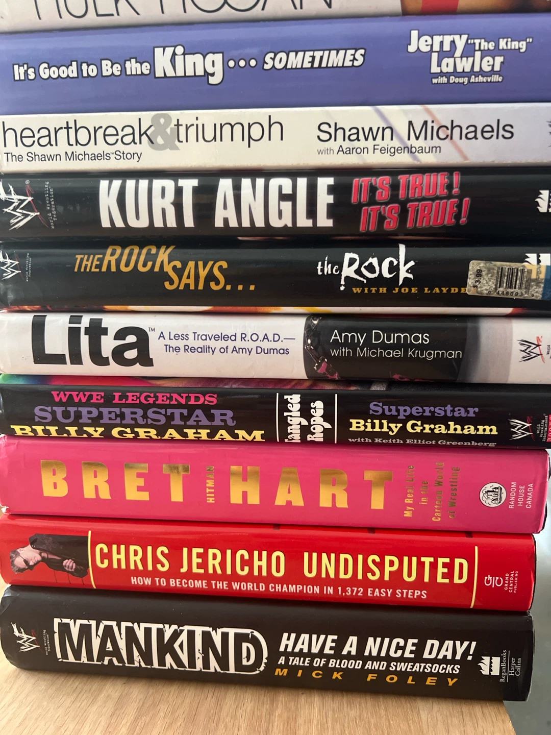 WWE Autobiography Book Bundle of 9