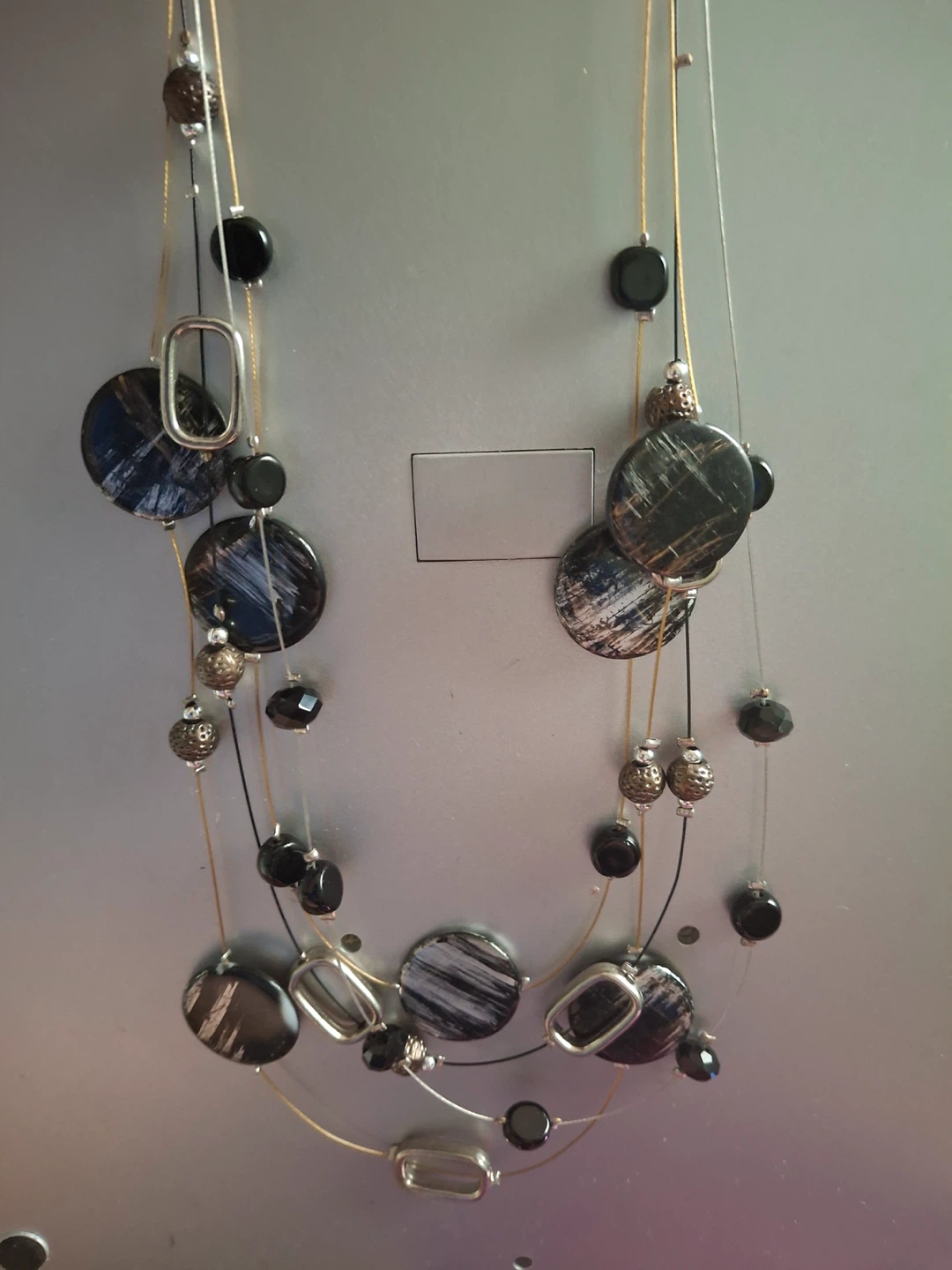 Multi strand bead necklace - photo 3