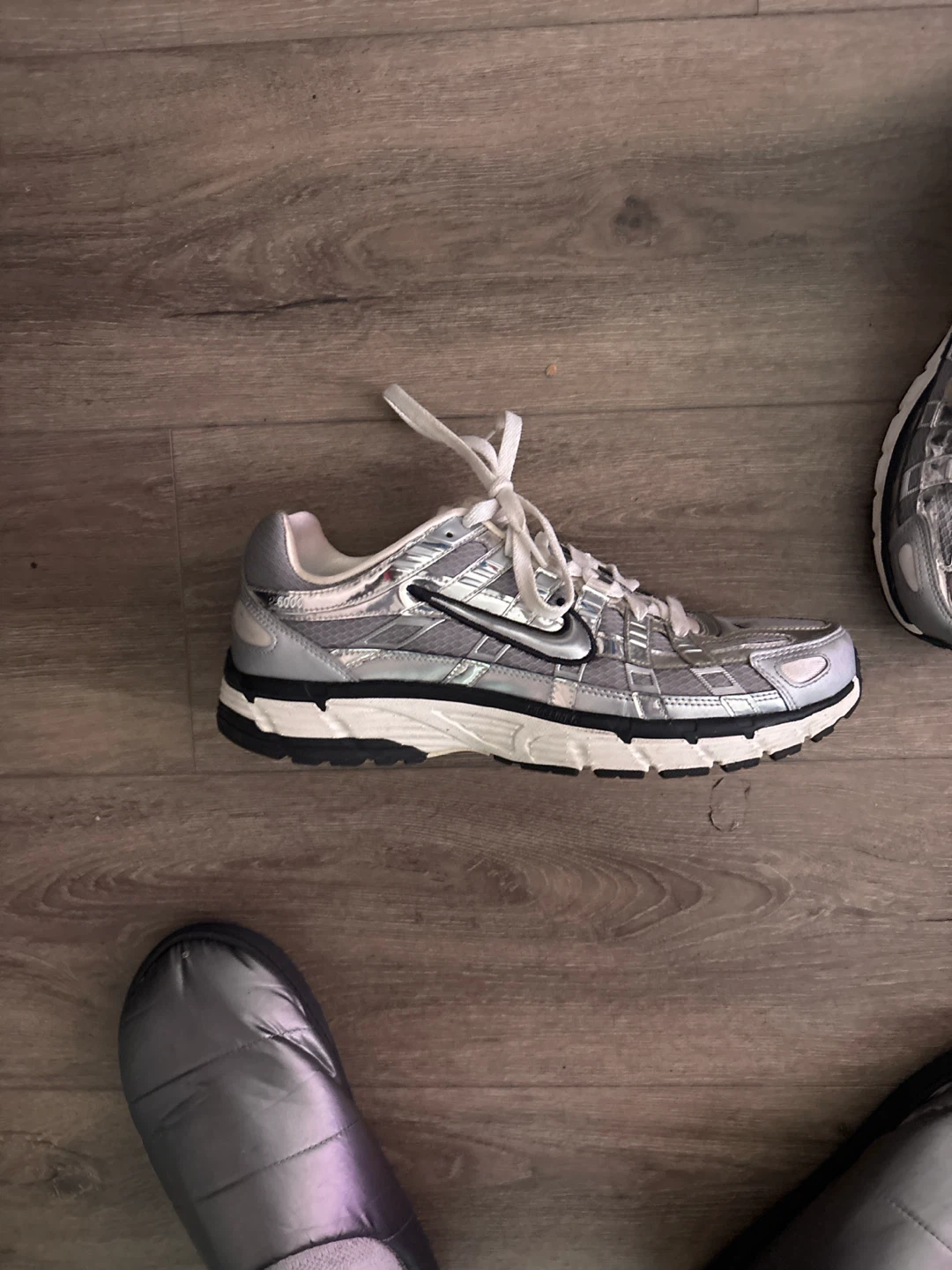 Nike Air Max 2000s Silver Running Shoes - photo 2