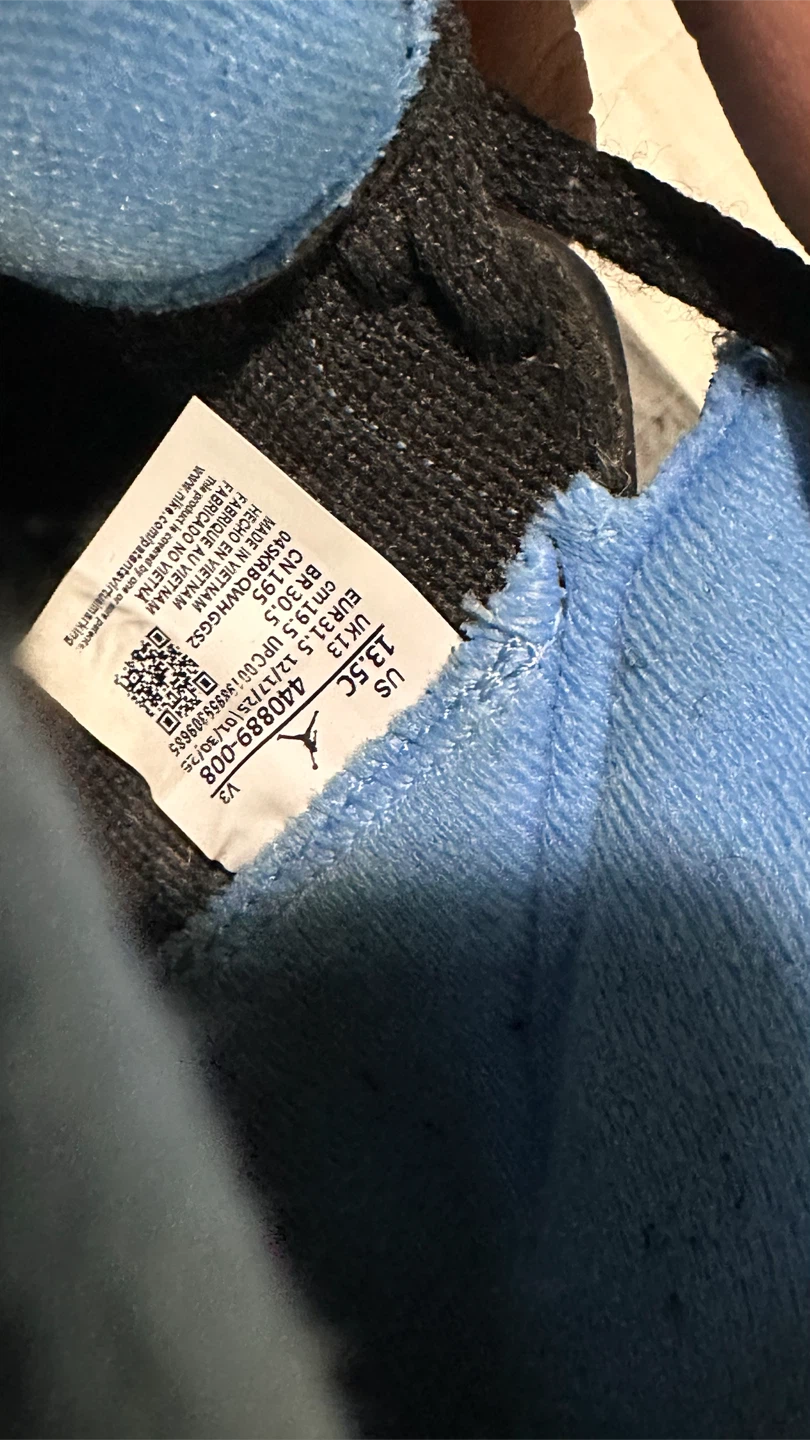 Jordan 5 Retro TD Black University Blue Shoes - photo 5