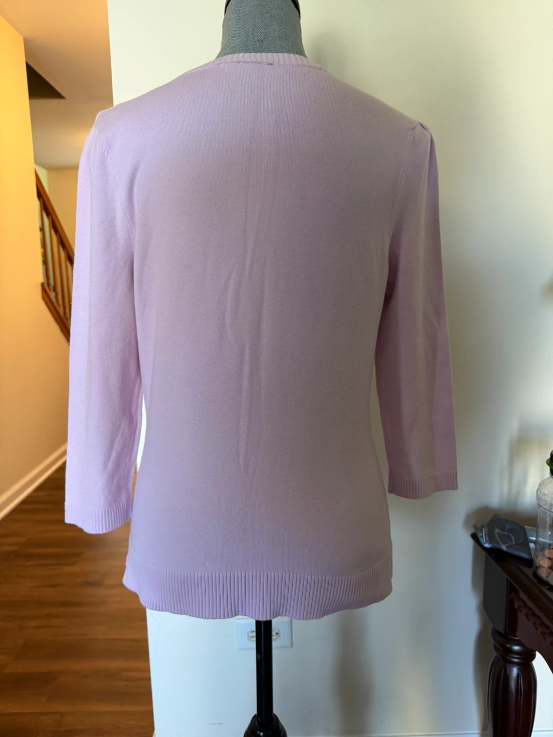 Pink 3/4 Sleeve Button Cardigan size M - photo 2
