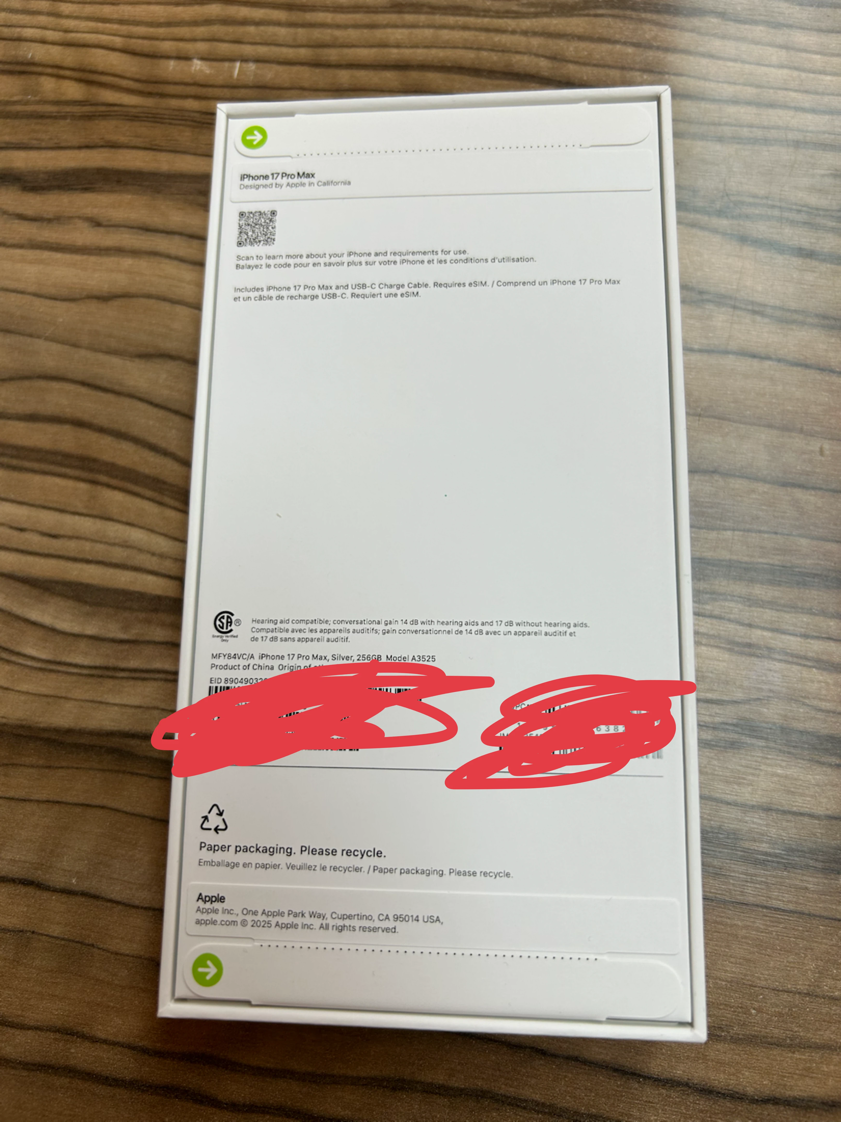 Apple iPhone 17 Pro Max Silver 256GB - photo 2