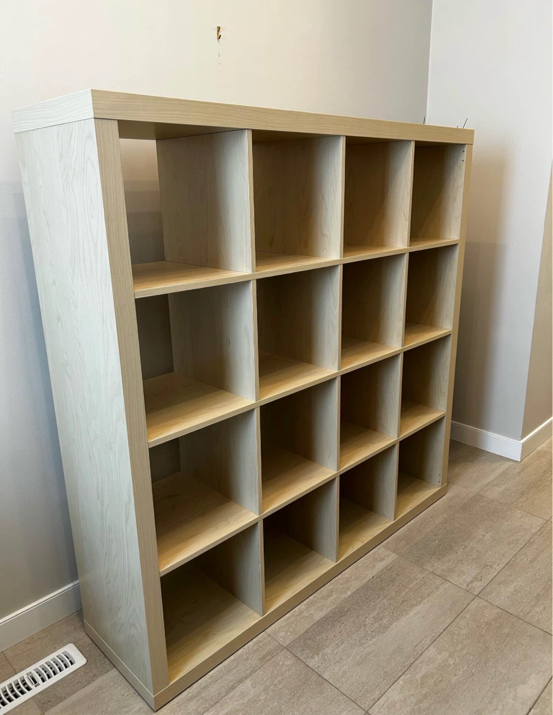 IKEA 4x4 KALLAX shelf oak colour - photo 2