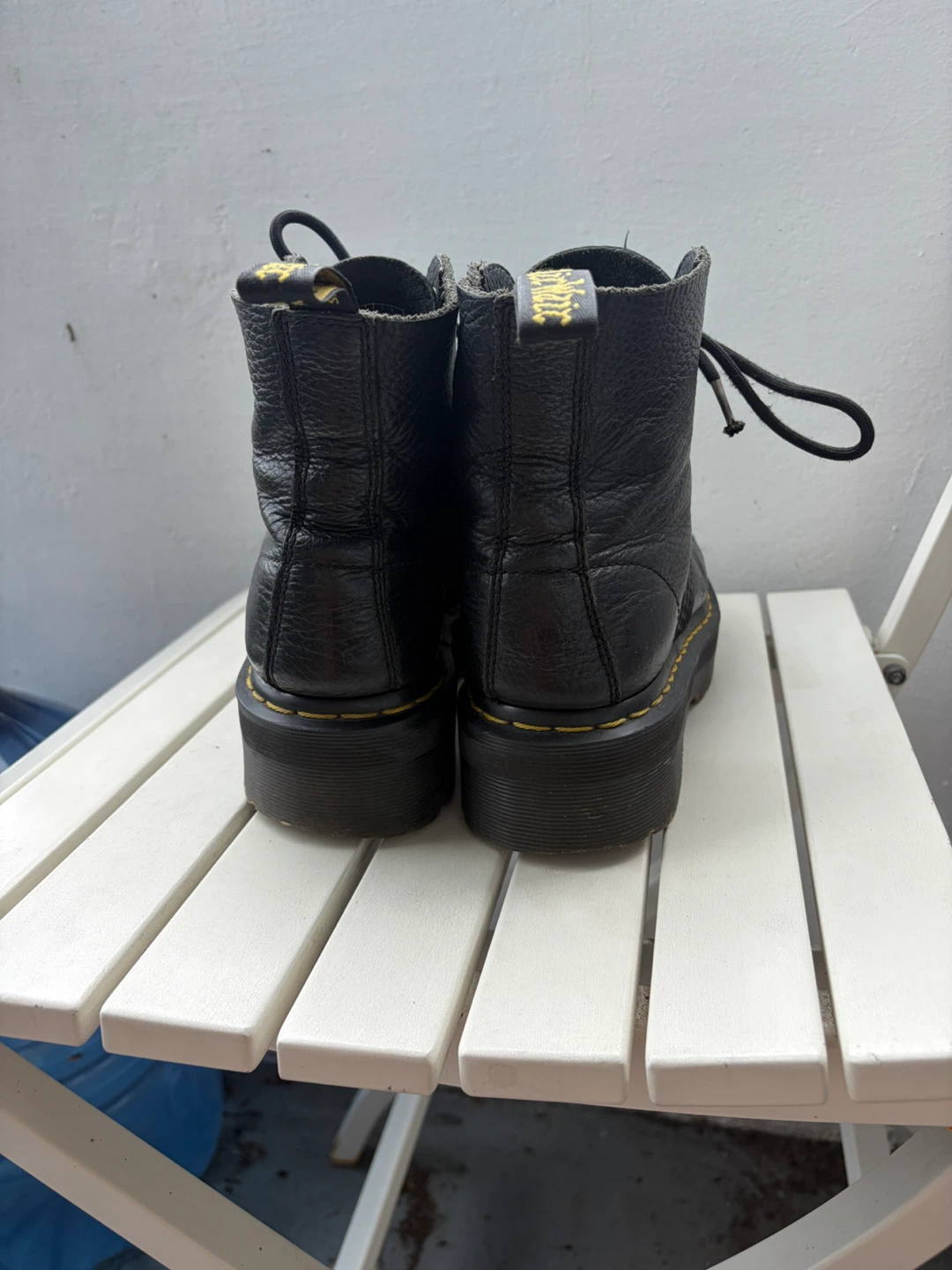Dr. Martens Black Leather Platform Boots - photo 2