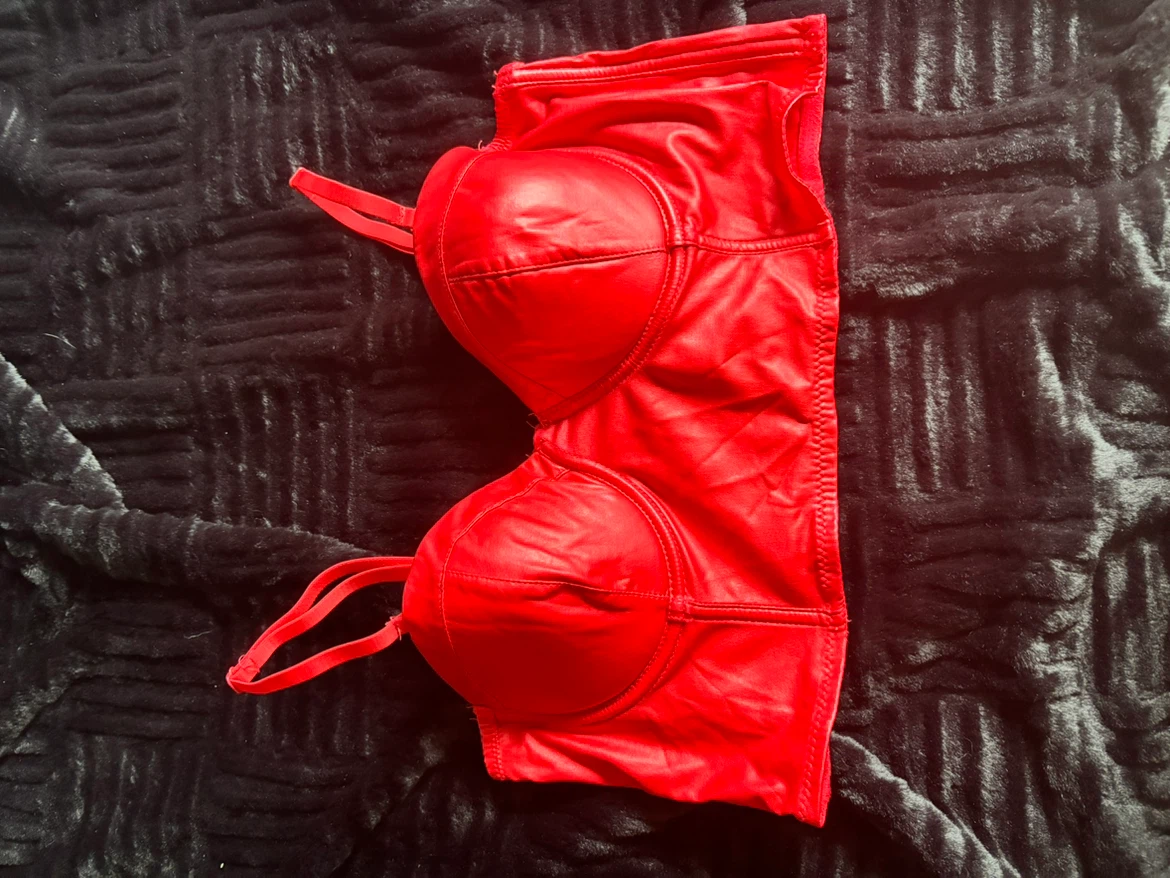Red Lace Bustier Top
