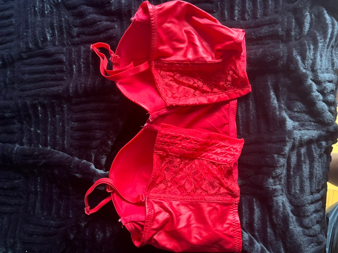 Red Lace Bustier Top - photo 2