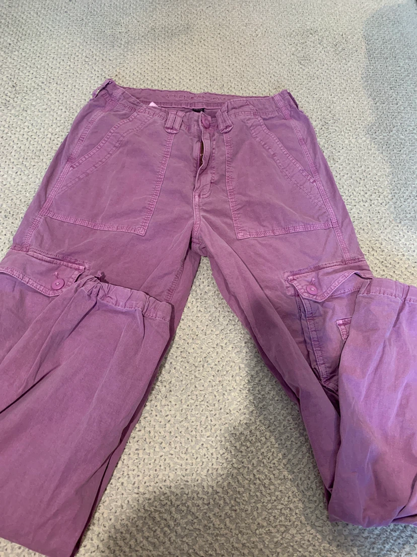 American Eagle Outfitters Purple Cargo Pants Size 6