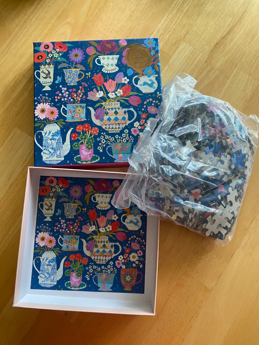 NEW Potted Teacups 500 Piece Foil Puzzle - photo 4